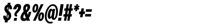 Premis Extrabold Condensed Italic Font OTHER CHARS