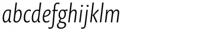 Prenton RP Pro Light Italic Font LOWERCASE