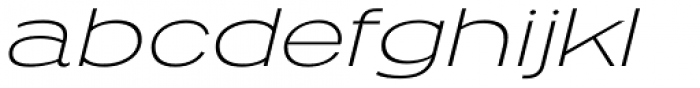 Presicav ExtraLight Italic Font LOWERCASE