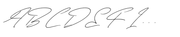 President Mistera Italic Font UPPERCASE