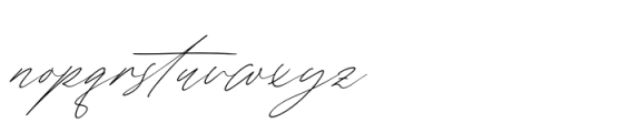 President Mistera Italic Font LOWERCASE