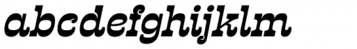 Presley Slab Bold Italic Font LOWERCASE