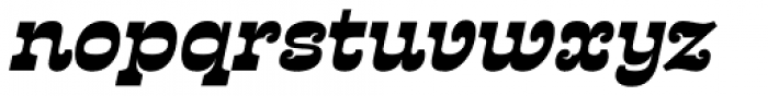 Presley Slab Extra Bold Italic Font LOWERCASE