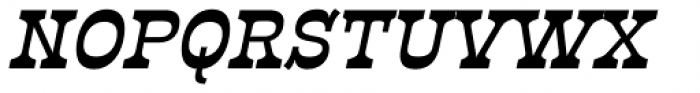 Presley Slab Semi Bold Italic Font UPPERCASE
