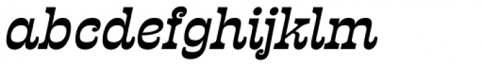 Presley Slab Semi Bold Italic Font LOWERCASE