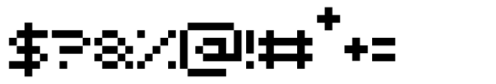 Press Start Font OTHER CHARS