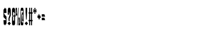 Pressato Condensed Black Slant Font OTHER CHARS