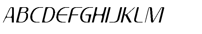 Prestafory Italic Font UPPERCASE
