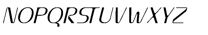 Prestafory Italic Font UPPERCASE