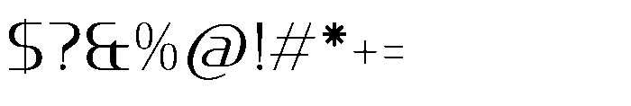 Prestafory Regular Font OTHER CHARS