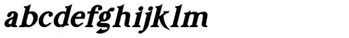 Prestissimo Classy Serif Black Italic Font LOWERCASE