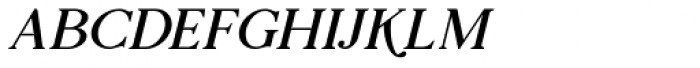 Prestissimo Classy Serif Italic Font UPPERCASE