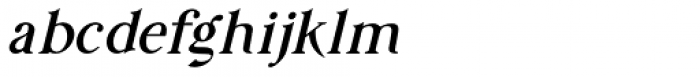 Prestissimo Classy Serif Italic Font LOWERCASE