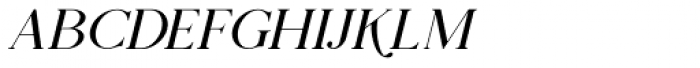 Prestissimo Classy Thin Italic Font UPPERCASE