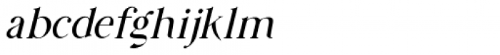 Prestissimo Classy Thin Italic Font LOWERCASE