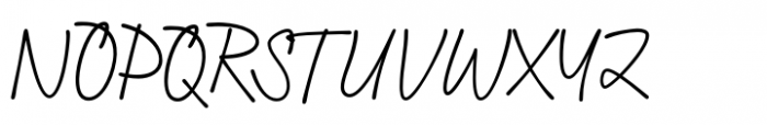 Preston Signature Regular Font UPPERCASE