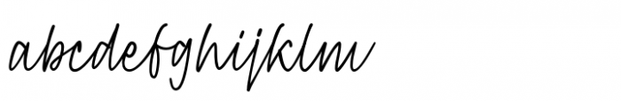 Preston Signature Regular Font LOWERCASE
