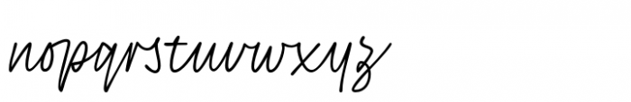 Preston Signature Regular Font LOWERCASE