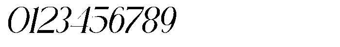 Prestoria Italic Font OTHER CHARS