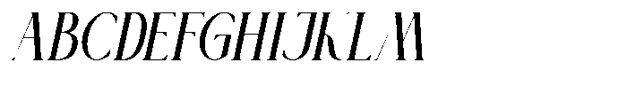 Prestoria Italic Font UPPERCASE