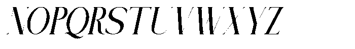 Prestoria Italic Font UPPERCASE