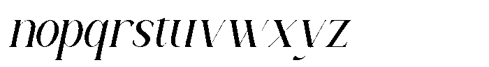 Prestoria Italic Font LOWERCASE