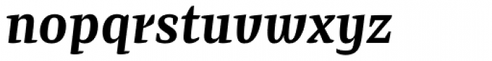 Preto Serif Bold Italic Font LOWERCASE