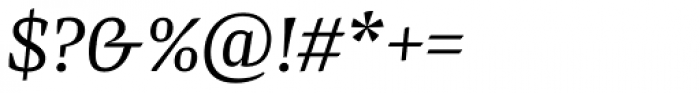 Preto Serif Italic Font OTHER CHARS
