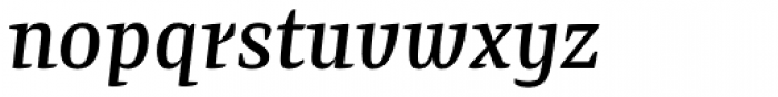 Preto Serif OT Std Medium Italic Font LOWERCASE