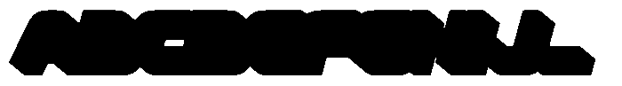 Preton Extrude Slant Font UPPERCASE