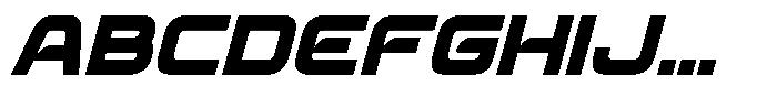 Preton Slant Font UPPERCASE
