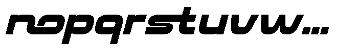 Preton Slant Font LOWERCASE