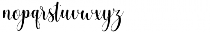 Pretty Heart Script Regular Font LOWERCASE