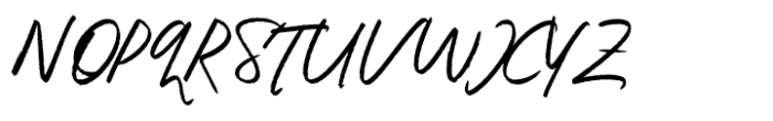 Pretty Morthen Font UPPERCASE