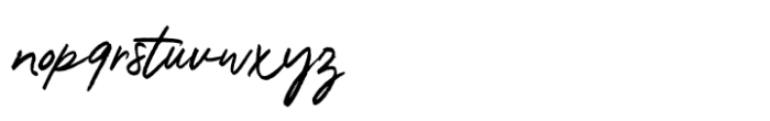 Pretty Morthen Font LOWERCASE