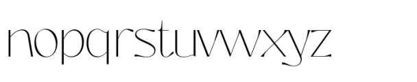 Prettywise Thin Font LOWERCASE