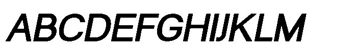 Prevalent Sans Pro Bold Italic Font UPPERCASE