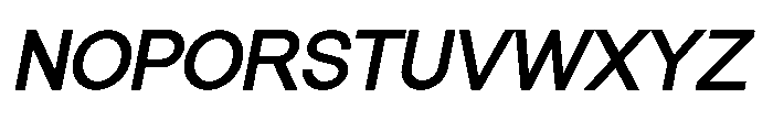Prevalent Sans Pro Bold Italic Font UPPERCASE