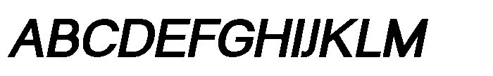Prevalent Sans Pro Extra Bold Italic Font UPPERCASE