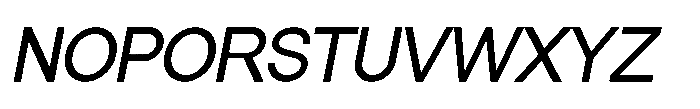 Prevalent Sans Pro Italic Font UPPERCASE