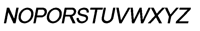 Prevalent Sans Pro Medium Italic Font UPPERCASE