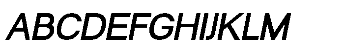 Prevalent Sans Pro Semi Bold Italic Font UPPERCASE