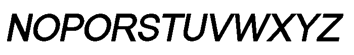 Prevalent Sans Pro Semi Bold Italic Font UPPERCASE