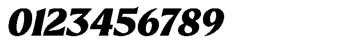 Preztik Black Italic Font OTHER CHARS