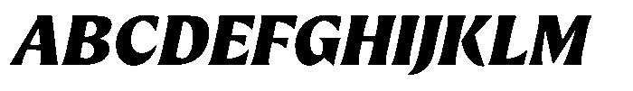 Preztik Black Italic Font UPPERCASE