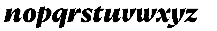 Preztik Black Italic Font LOWERCASE