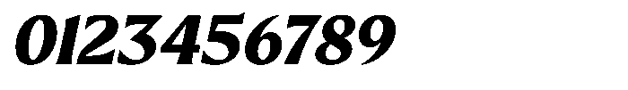 Preztik Extra Bold Italic Font OTHER CHARS