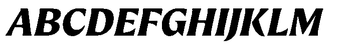 Preztik Extra Bold Italic Font UPPERCASE