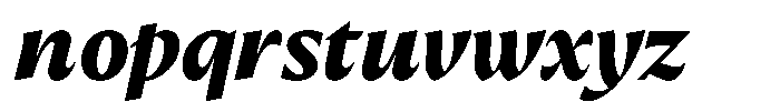 Preztik Extra Bold Italic Font LOWERCASE