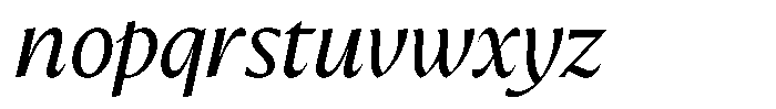 Preztik Italic Font LOWERCASE